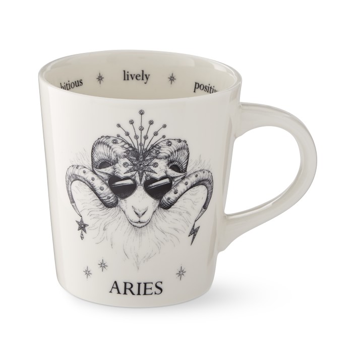 Aries Ram Travel Mug W/ Lid 10 Oz. 