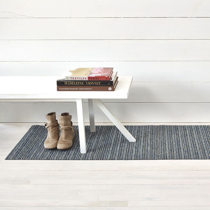 Chilewich Shag Floor Mat in Skinny Stripe - The Century House