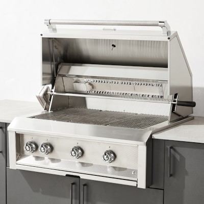 Urban Bonfire Outdoor Kitchen x Hestan 42” Grill | Williams Sonoma