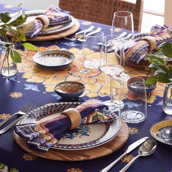 Milazzo Sicily Tablecloth | Williams Sonoma