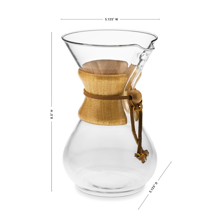 Chemex 8-Cup Classic Coffeemaker (Pour Over) – The Seasoned Gourmet