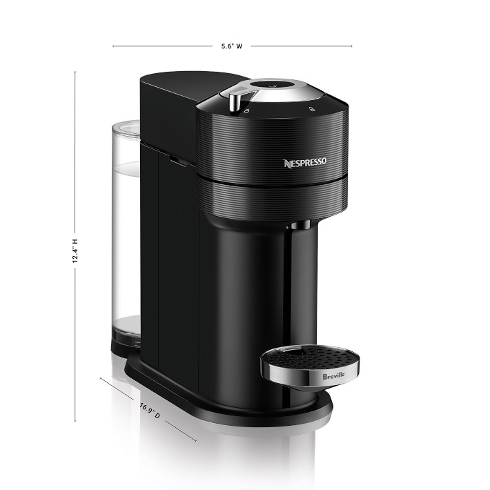 Nespresso - Breville Vertuo Next Premium Coffee Maker and Espresso Machine with Aeroccino3 Milk Frother - Classic Black