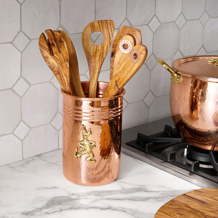 kitchen utensils set with copper handle