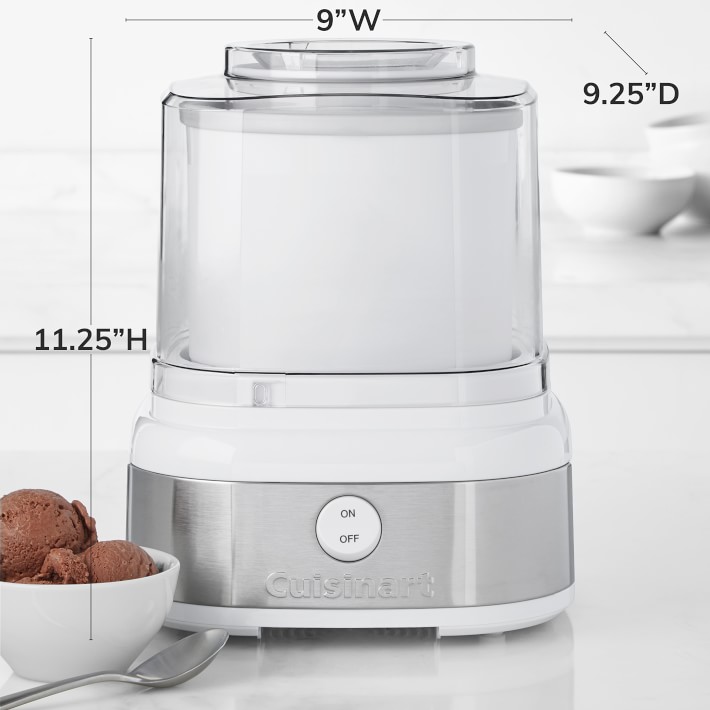 Cuisinart Mix It In Soft Serve Ice Cream Maker Base & Manual, White, ICE-45
