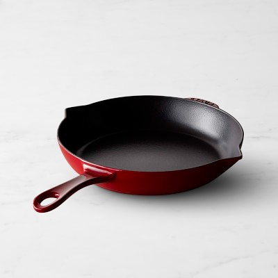 Staub Cast Iron 13'' Double Handle Fry Pan - Cherry