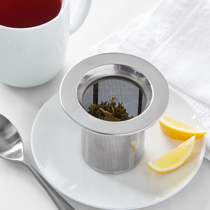 Portable Travel Ceramic Tea Pitcher with Lid Mug Infuser Loose Leaf Flower  Tea