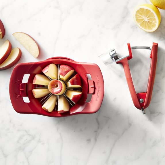Williams Sonoma Prep Tools Adjustable Apple Slicer & Corer Red