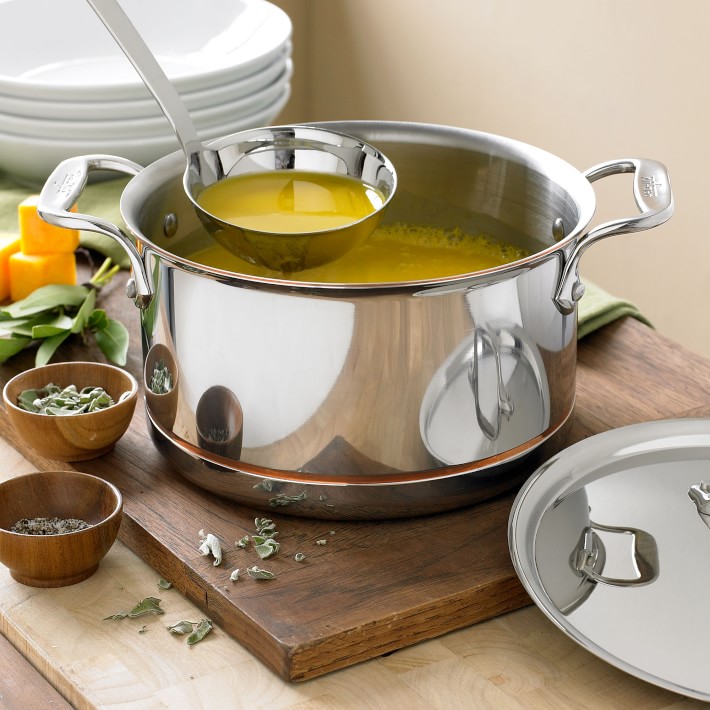 All-Clad D5 Brushed Stainless 4 QT Stock Pot & Lid