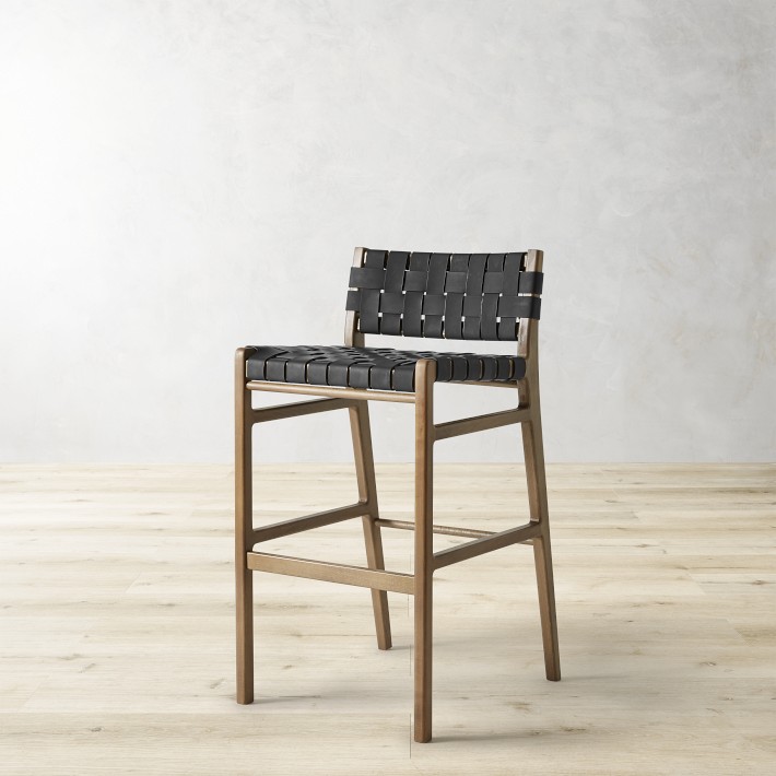 Stratton Low Back Counter & Bar Stool | Williams Sonoma