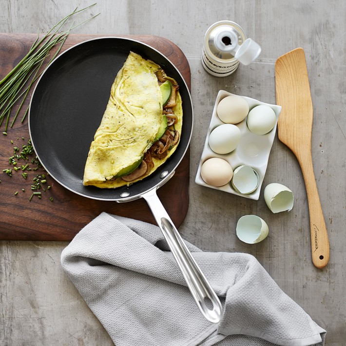  ANLIN Non stick Omelet Maker Egg Pan Flip Perfect Breakfast  Eggs Omelette Pan Family Kitchen Tool Use: Home & Kitchen