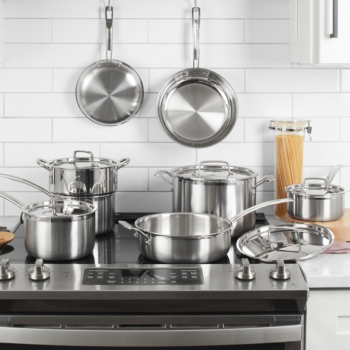 Le Chef 5-ply Stainless Steel 12 Piece Cookware Set. Clearance Sale!