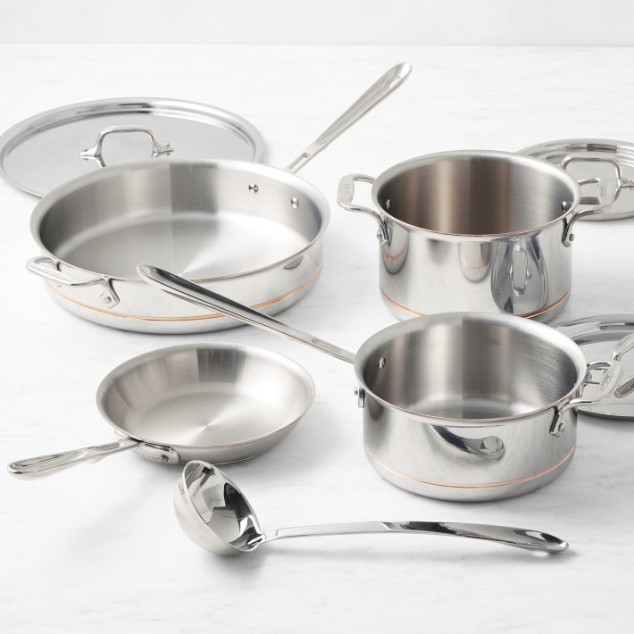 Williams-Sonoma - Winter 3 2020 - All-Clad Copper Core 10-Piece Cookware Set