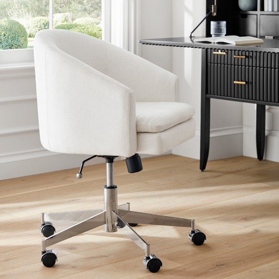 Chestnut Swivel Desk Chair Williams Sonoma