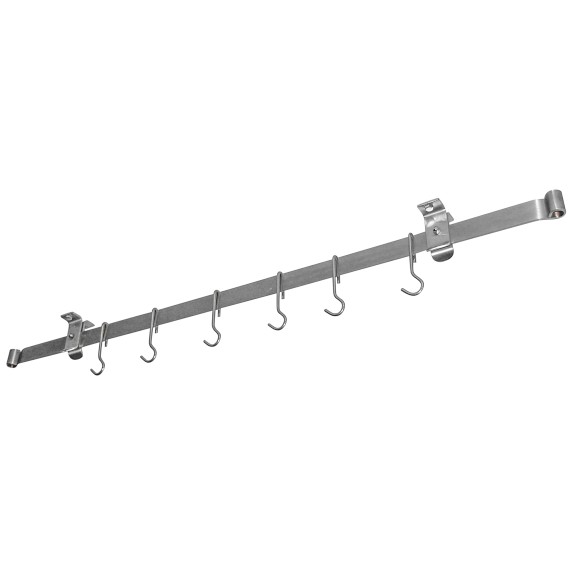 Enclume Low-Ceiling Bar Pot Racks - Hammered Steel | Williams Sonoma