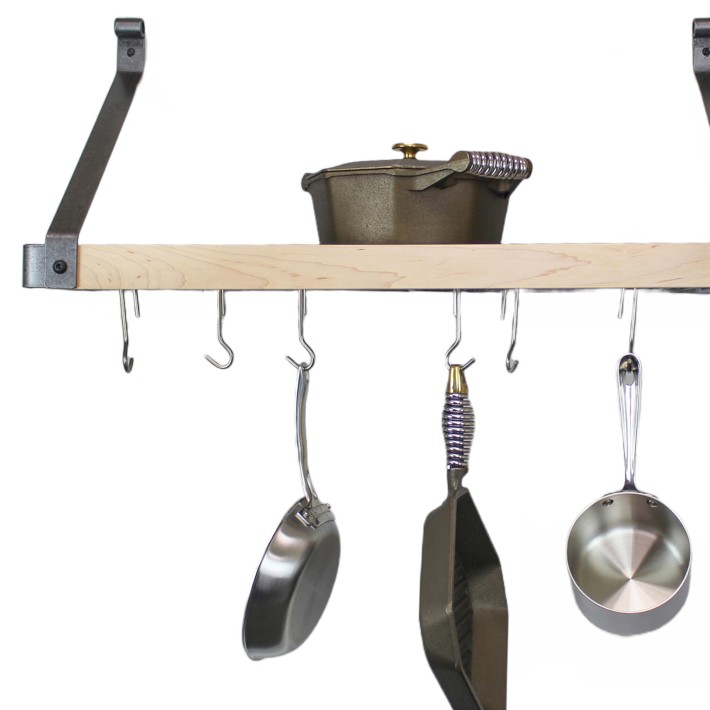 Williams Sonoma Hanging Stainless Steel Pot and Pan Rack Holder