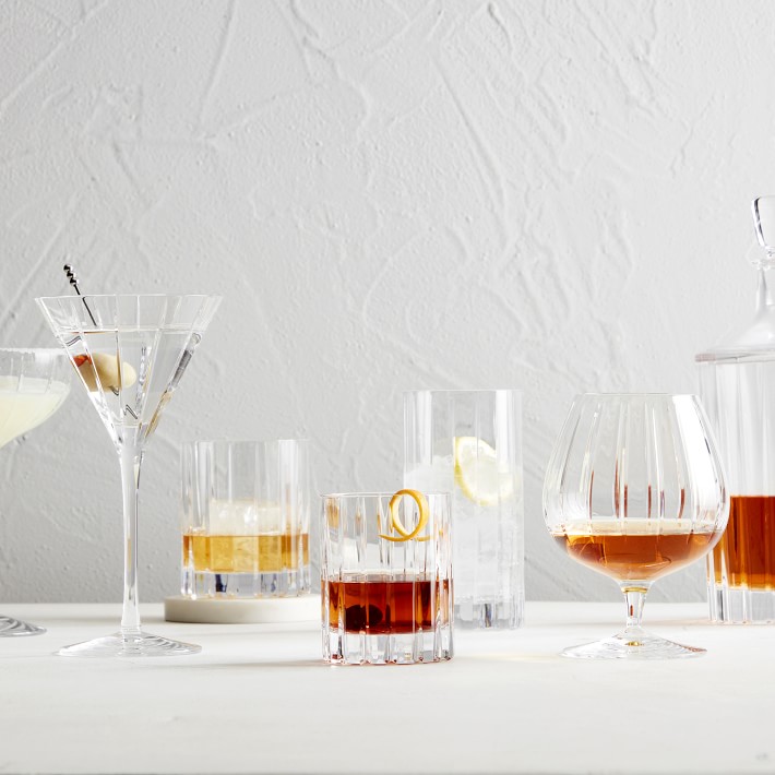 Set of 4 Brandy Snifter Crystal Glass for Brandy, Whiskey Bourbon