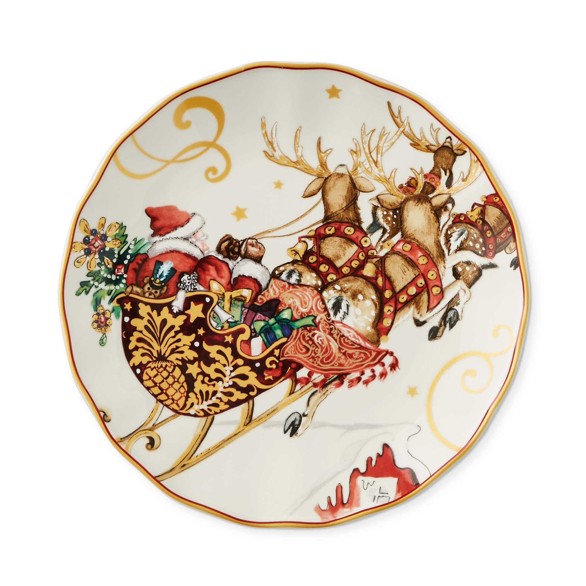 Alt image 3 for 'Twas the Night Before Christmas Salad Plates