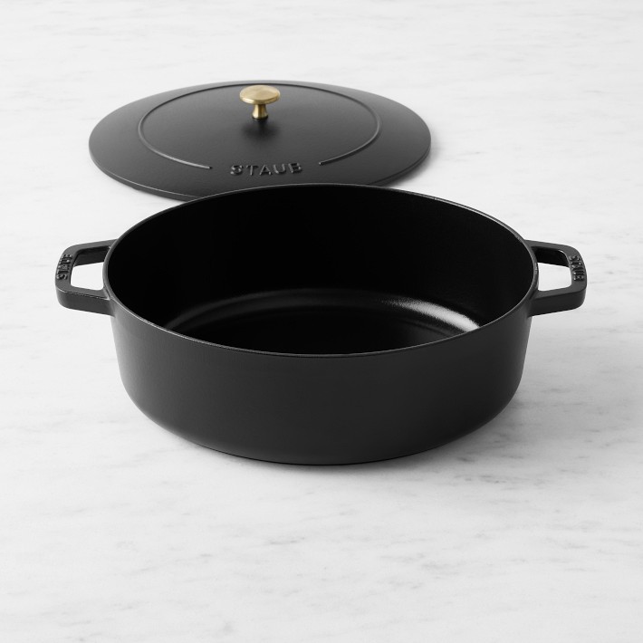 Staub 1 Qt. Cast Iron Oval Dutch Oven in Black – Premium Home Source