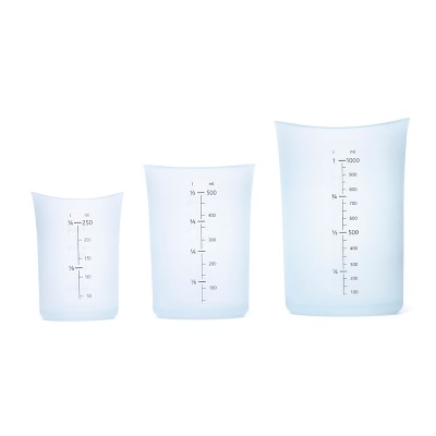 iSi Basics Silicone Flexible Clear Measuring Cup, 4 Cup