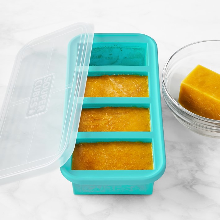 Souper Cubes 2 Cup Silicone Freezer Tray With Lid - Easy Meal Prep  Container and Kitchen Storage Solution - Silicone Mold for Soup and Food  Storage 