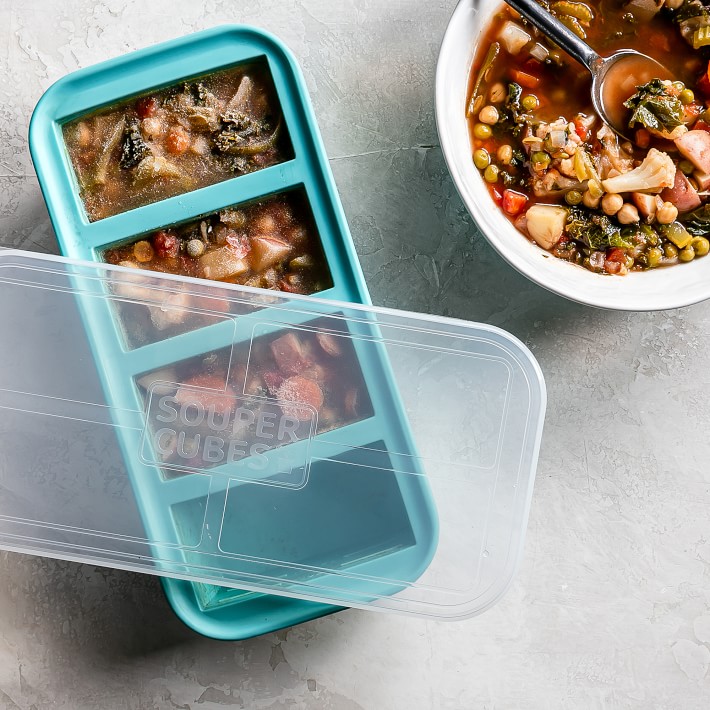 Souper Cubes 1 Cup Silicone Freezing Tray With Lid Freeze Food Soup Broth  And Sauce In Perfect Portions, Shop Now For Limited-time Deals