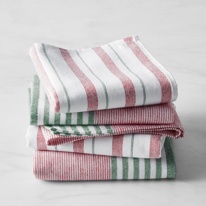Williams Sonoma Super Absorbent Holiday Multi Pack Towels, Set of