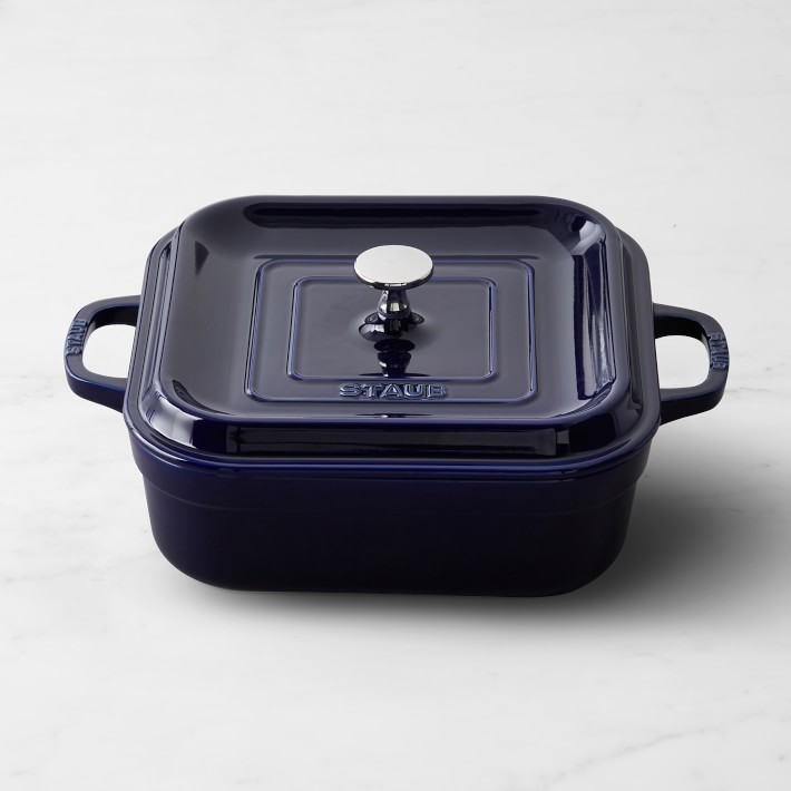 Staub Ceramic 9x9 Square Covered Baking Dish - Dark Blue — fête