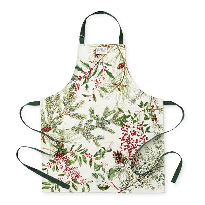 Woodland Berry Holiday Apron | Williams Sonoma