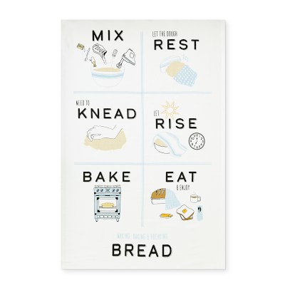 Ginger's Breadboys - Flour Sack Kitchen Tea Towels, White