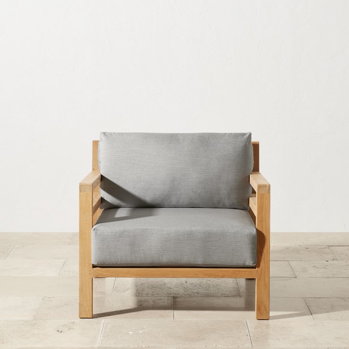 Santa Cruz Teak Club Chair Williams Sonoma