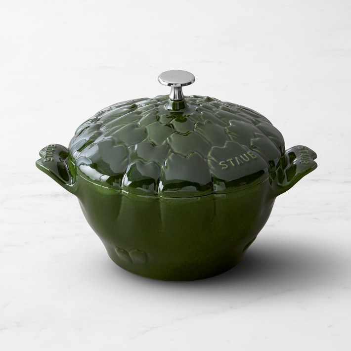 Williams Sonoma Staub Enameled Cast Iron Essential Lily Embossed French  Oven