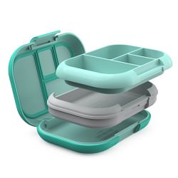 GoBe 3 Pack Kids Snack Spinner - Grey/Coral/Teal - Reusable  Snack Container with 5 Compartment Dispenser and Lid - Leakproof,  Spill-Proof - for Toddlers, Babies, Home, Travel : Baby