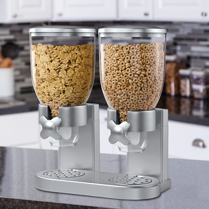 Hot Double Cereal Dispenser Airtight Food Dispenser - China Dispenser and Cereal  Dispenser price