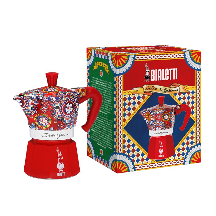 Bialetti x Dolce&Gabbana 2 Cup Moka Pot With Porcelain Cups And Golden  Stirrers - Bergdorf Goodman