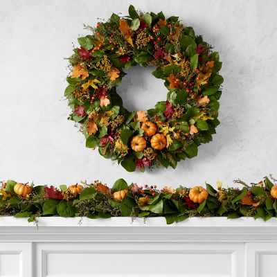 Faux Red/Green Faux Fruit Pine Bough 7 Pieces Holiday Item