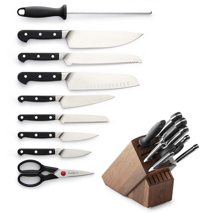 10 Piece Professional Kitchen Knife Set With Ergonomic Resin