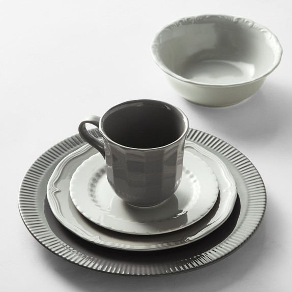 Pillivuyt Eclectique Dinnerware Set Grey Williams Sonoma