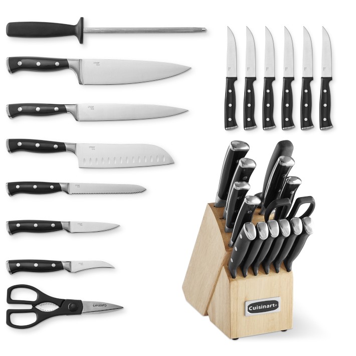 Cuisinart KNIFE Set - Triple Riveted Stainless Steel - 15 Piece