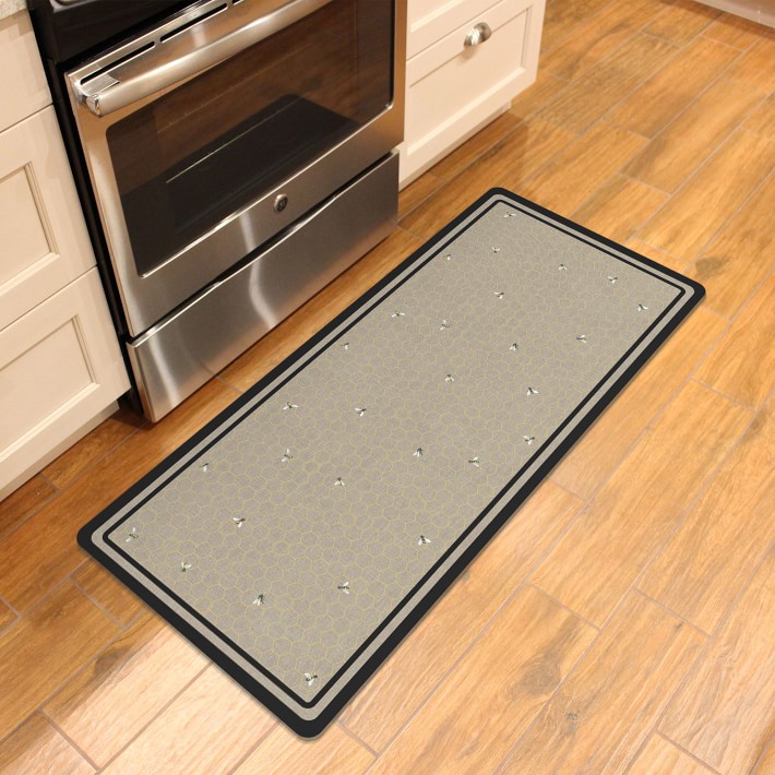 Bee Cushioned Kitchen Mat