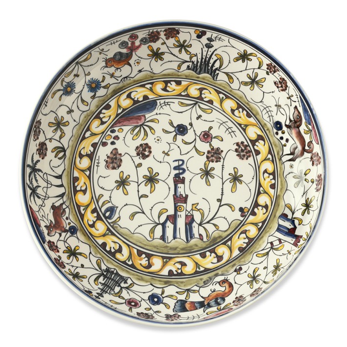 hand painted serving dishes