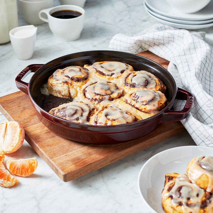 Staub 13 Enameled Cast Iron Double Handled Skillet