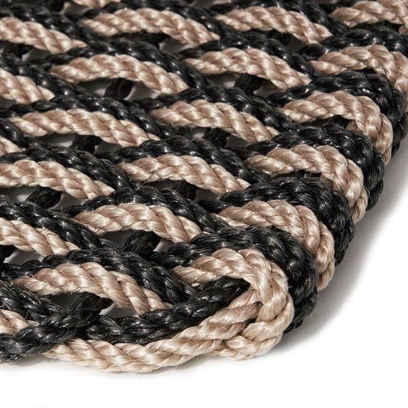 The Rope Co. Sand & Charcoal Doormat Williams Sonoma