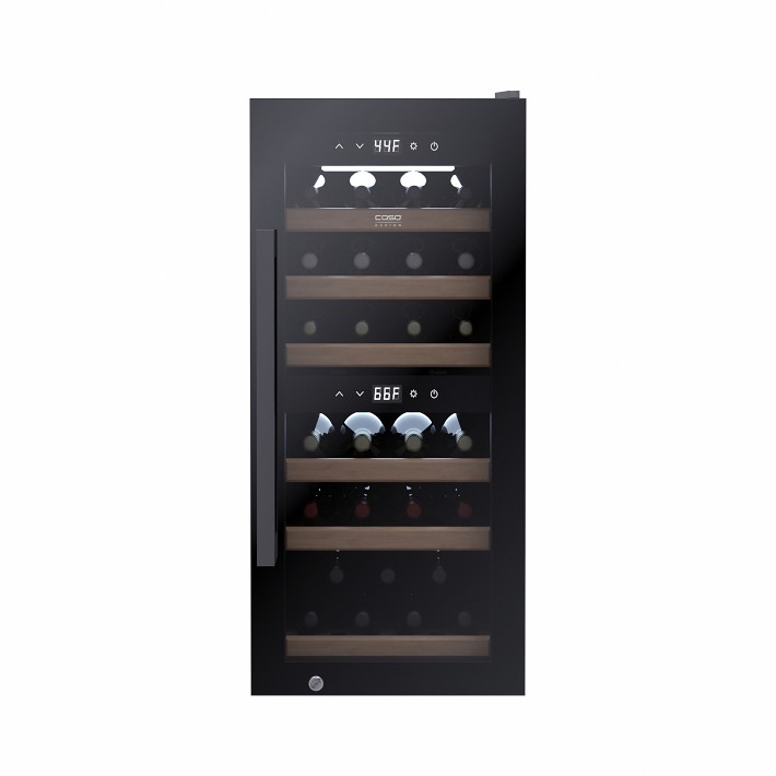 Sommelier 24 Bottle Dual Zone Wine Cellar Black