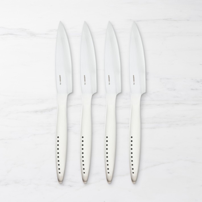 Hammered Stainless Steel Dinner Knives Set of 4 - World Market