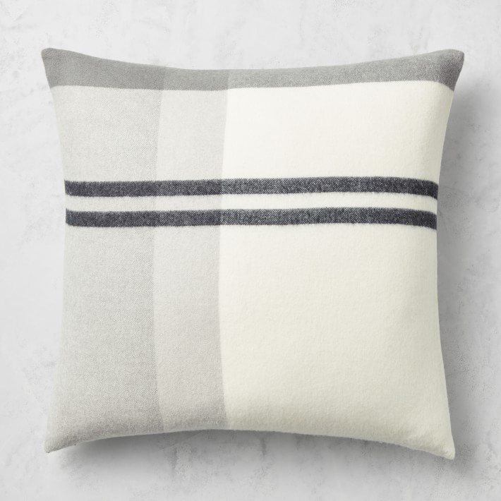 Plaid Lambswool 22 x 22 Pillow Cover