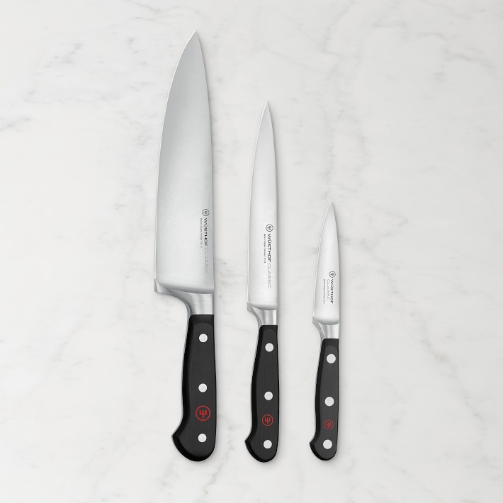 CORE Kitchen Perfect Precision 3pc. Prep Knife Set w/ Blade Guard - NEW