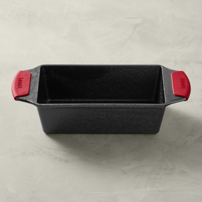 Lodge Bakeware Seasoned Cast Iron Loaf Pan with Grips Williams Sonoma