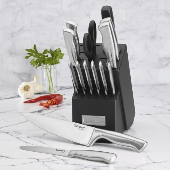 Cuisinart 15 Pc. Stainless Steel Hollow Handle Cutlery Block Set, Cutlery, Household