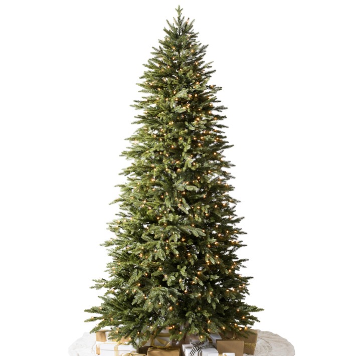 Balsam Hill Silverado Slim 9-Foot Pre-Lit Artificial Tree in Green