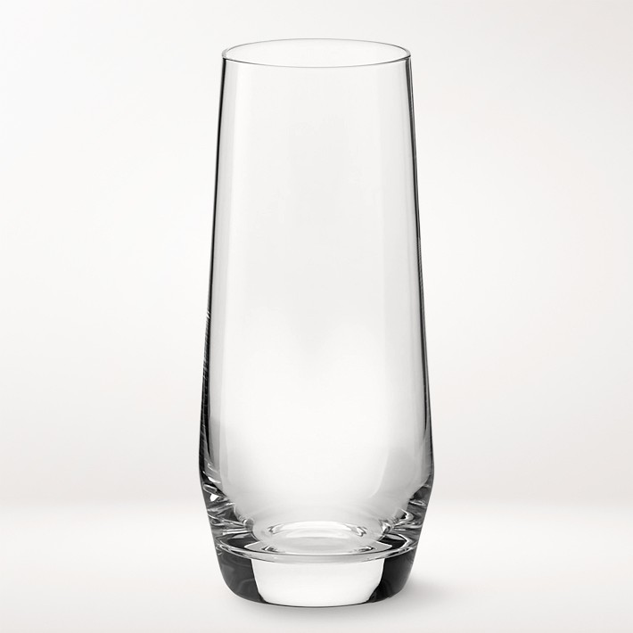 Pebbled Glass Stemless Champagne Flute